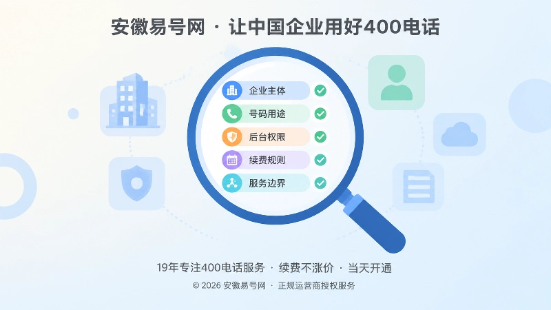 400电话申请核验清单聚焦图