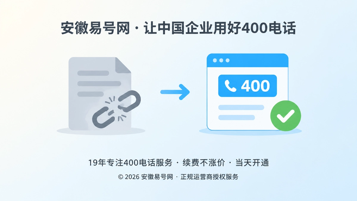 2026年诚实守信：给400电话公开信息建立失效声明